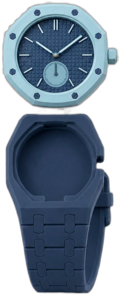 Correa Royal Pop Azul Bicolor para Swatch Bioceramic Royal Oak