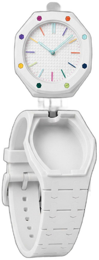 Correa Royal Pop Blanca para Swatch Bioceramic Royal Oak